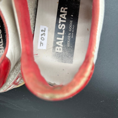 Golden Goose Ballstar - Blanc Rouge J032