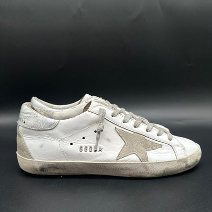 Golden Goose Superstar - Blanc Argent C1212