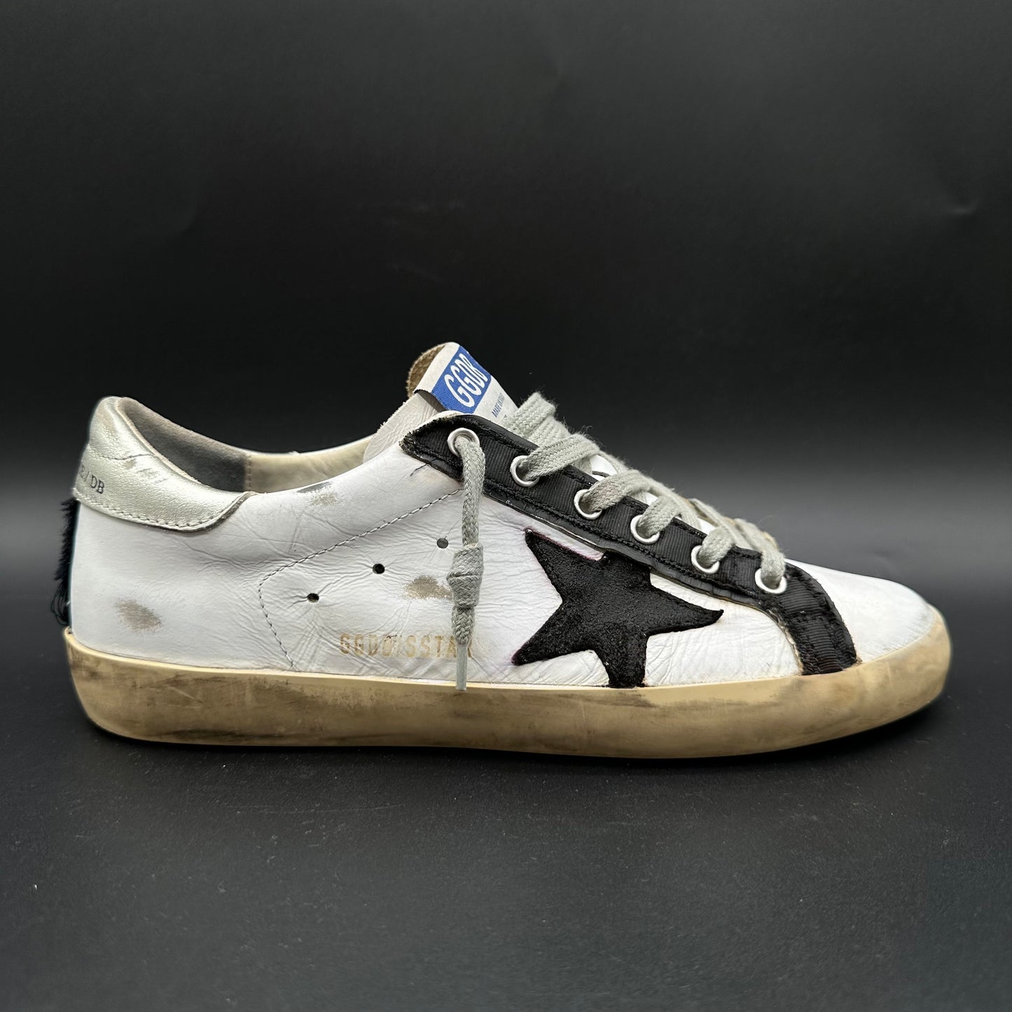 Golden Goose Superstar - Blanc Noir Argent K41