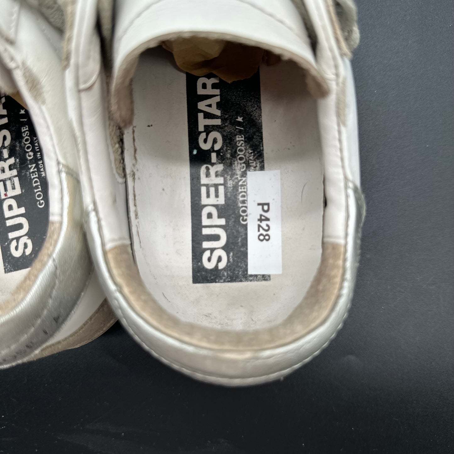 Golden Goose Superstar - Blanc Beige Argent P428