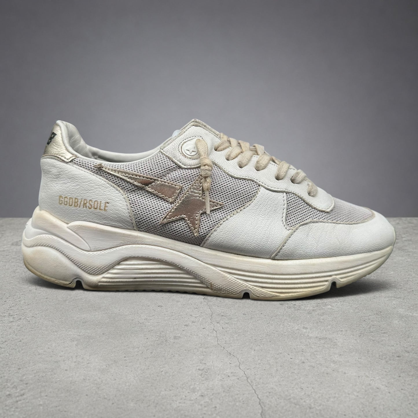 Golden Goose Running - Blanc Or C1322