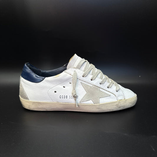 Golden Goose Superstar - Blanc/Bleu marine ◾️