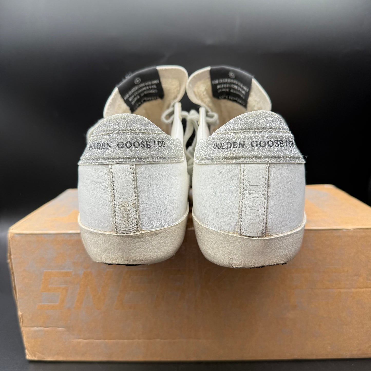 Golden Goose Superstar - Blanc Paillette Argenté