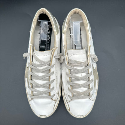 Golden Goose Superstar - Blanc Argent Beige C1261