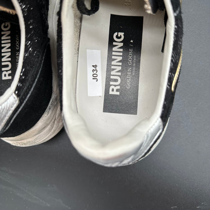 Golden Goose Running - Noir Blanc Or J034