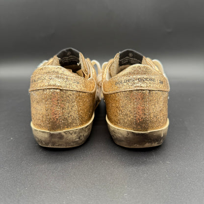 Golden Goose Superstar - Blanc Or Paillettes C906
