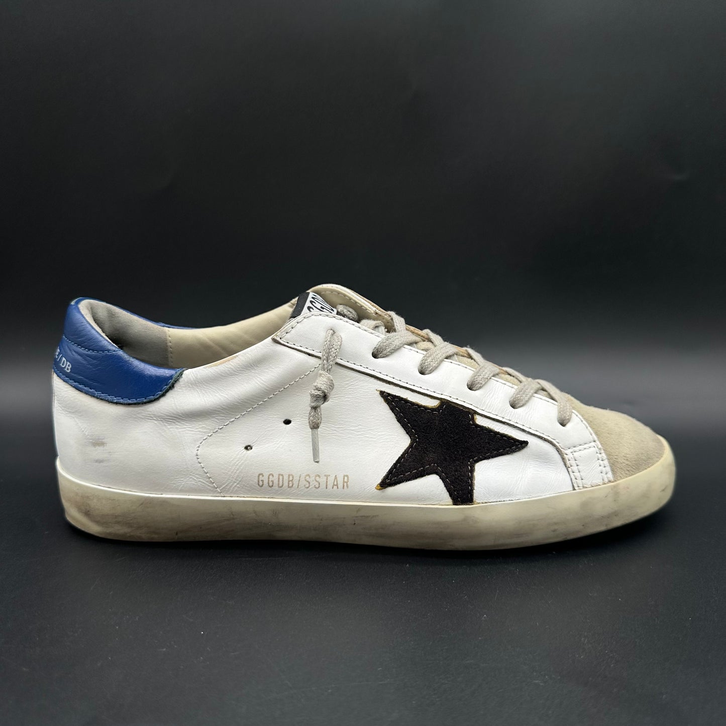 Golden Goose Superstar - Blanc Bleu Noir C1385