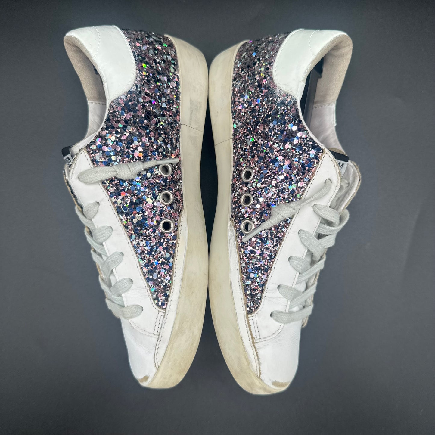Golden Goose Superstar - Blanc Beige Paillettes K15