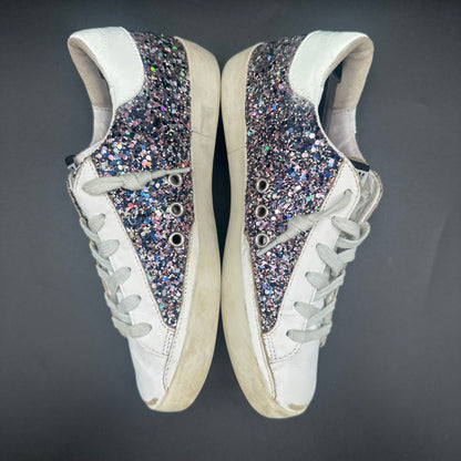 Golden Goose Superstar - Blanc Beige Paillettes K15