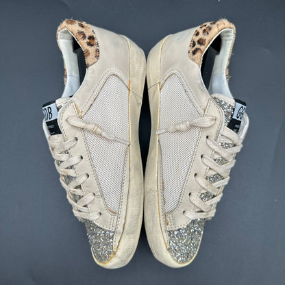 Golden Goose Superstar - Beige Léopard Paillettes C1352