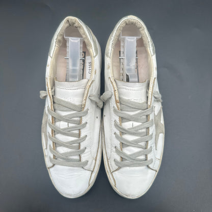 Golden Goose Superstar - Blanc Argent C1165