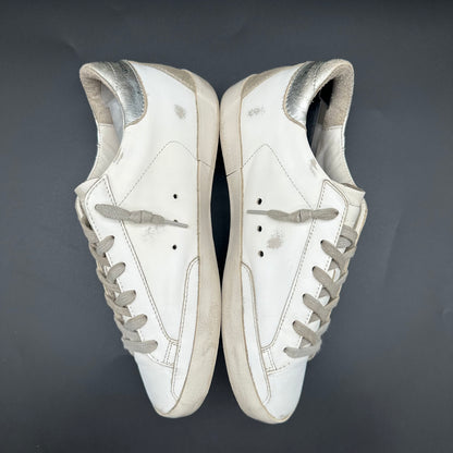 Golden Goose Superstar - Blanc Argent C985