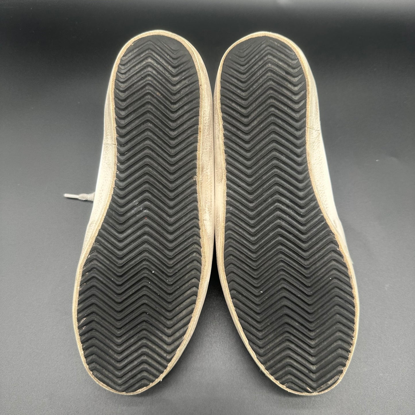 Golden Goose Superstar - Blanc Noir Gris Vert Paillettes J007