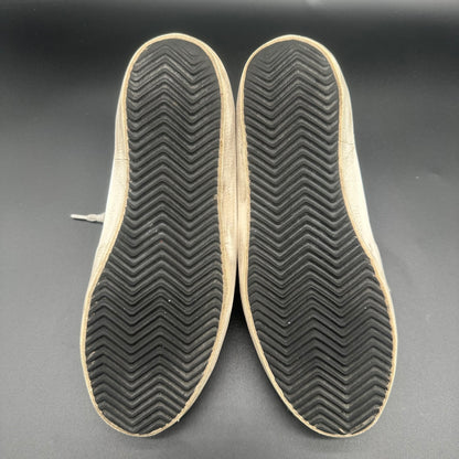 Golden Goose Superstar - Blanc Noir Gris Vert Paillettes J007