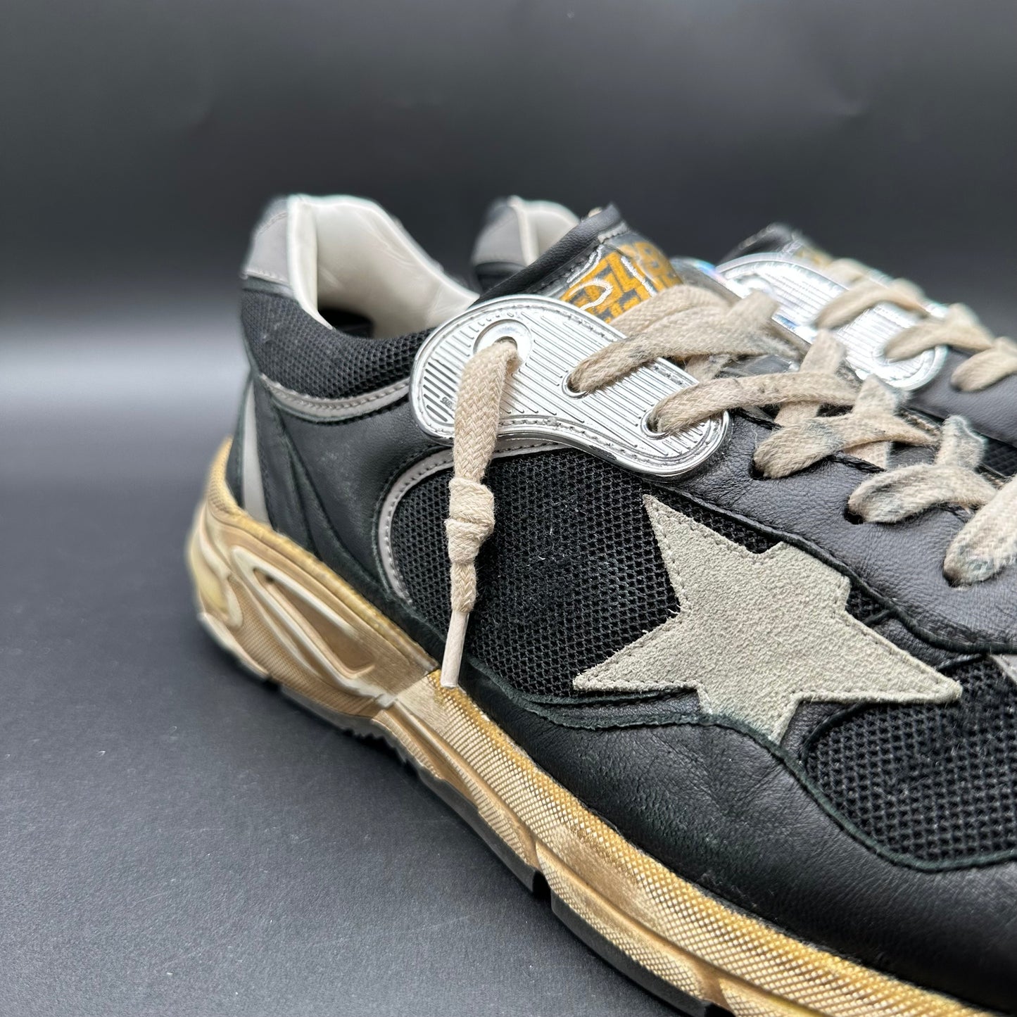Golden Goose Dad-Star - Noir Beige C1442