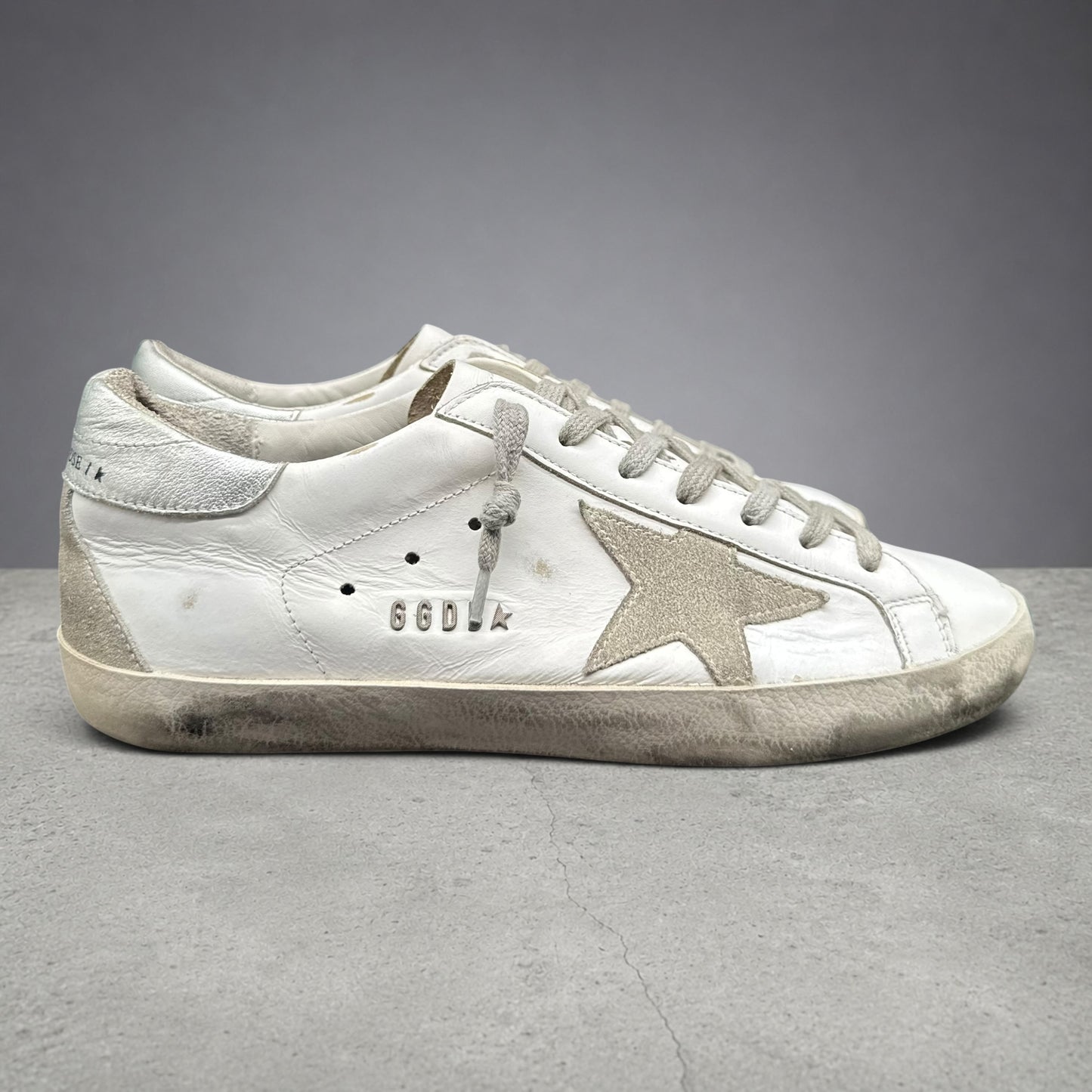 Golden Goose Superstar - Blanc Argent C1212