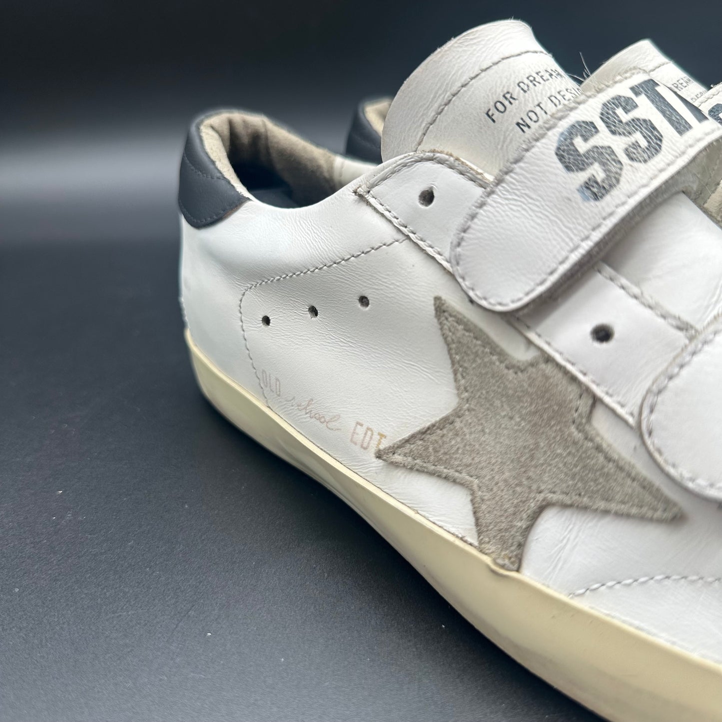 Golden Goose Old-School - Blanc Noir Beige C1295