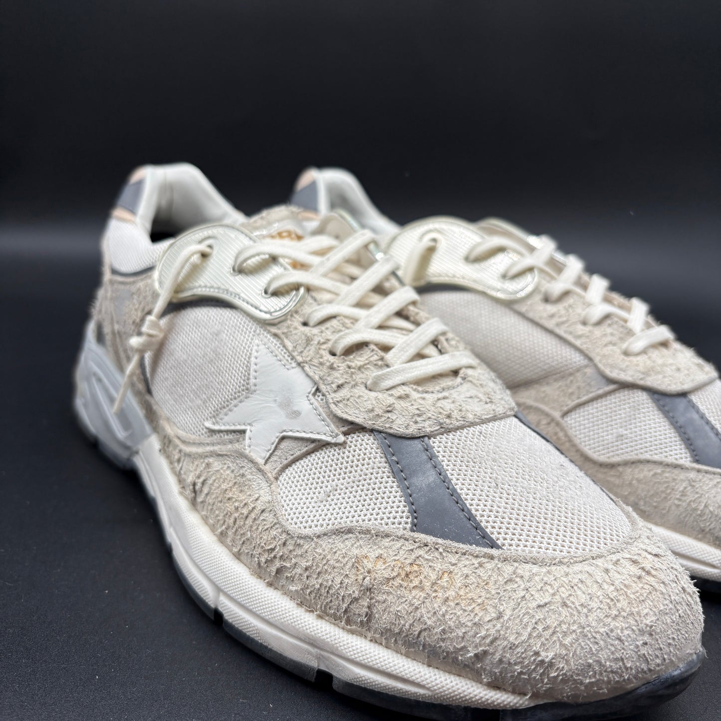 Golden Goose Dad-Star - Gris Beige C1318