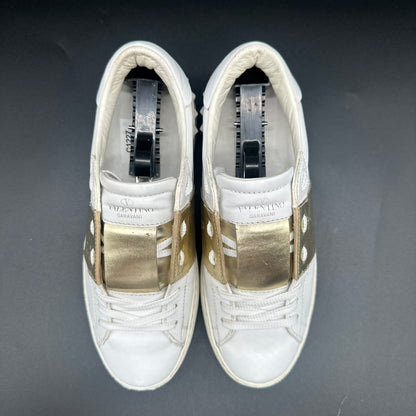 Valentino Open - Blanc Or C1227