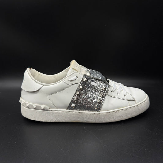 Valentino Open - Blanc Paillette Argenté