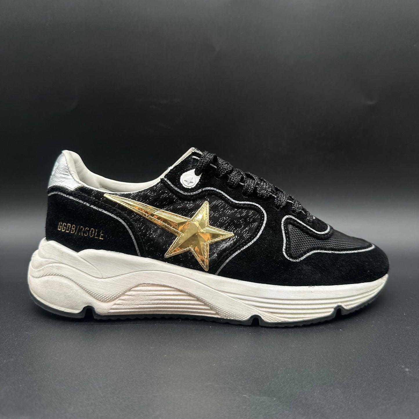 Golden Goose Running - Noir Blanc Or J034