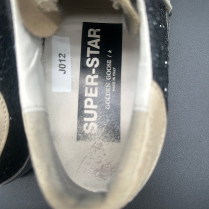 Golden Goose Superstar - Beige Noir Paillettes J012