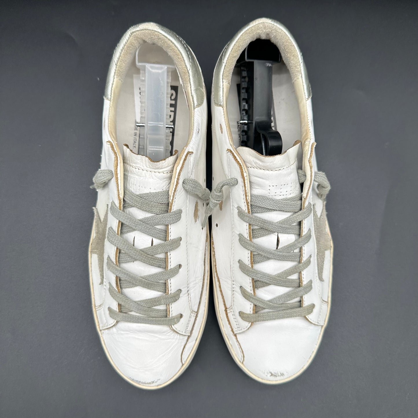 Golden Goose Superstar - Blanc Beige Argent C1389