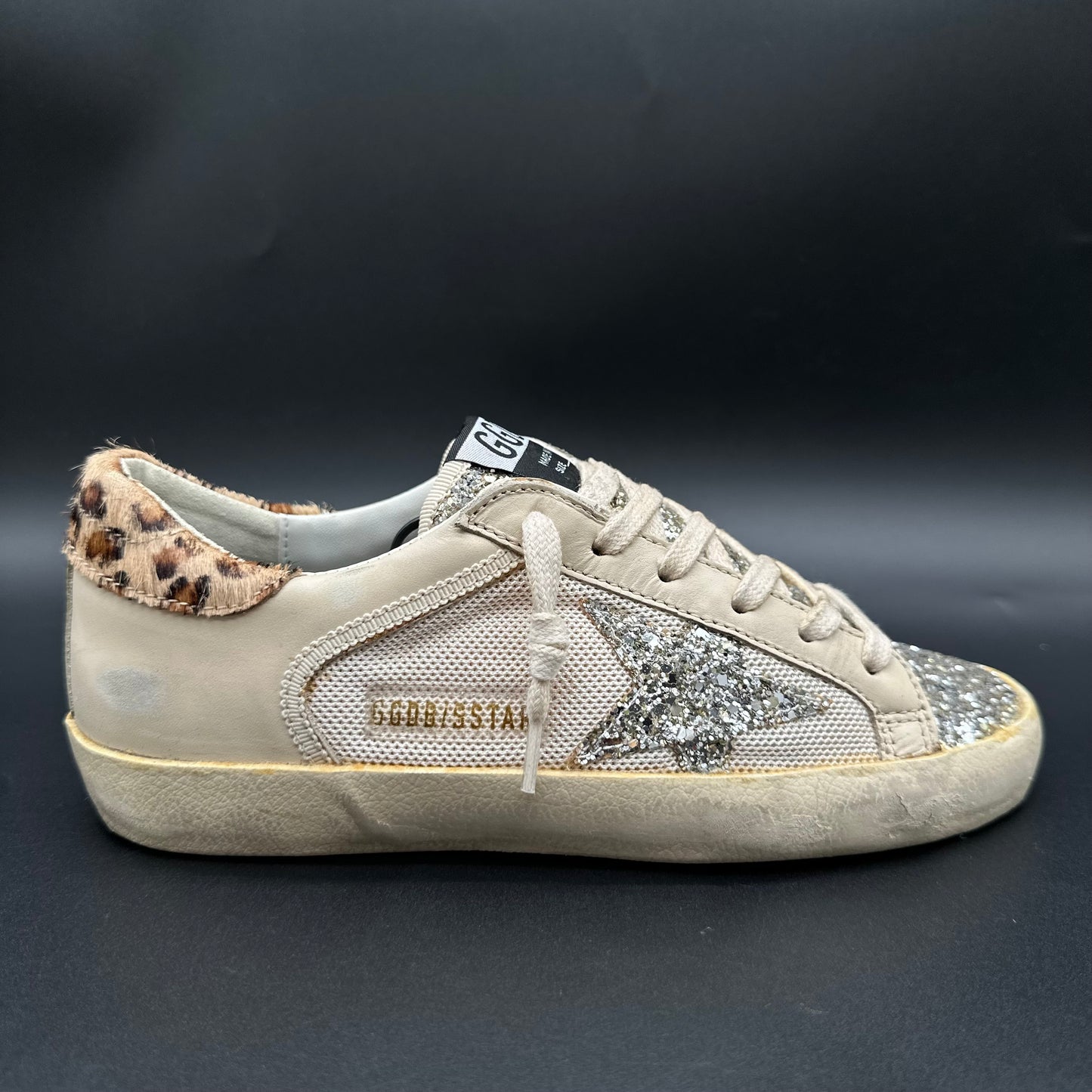 Golden Goose Superstar - Beige Léopard Paillettes C1352