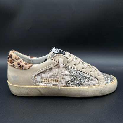 Golden Goose Superstar - Beige Léopard Paillettes C1352