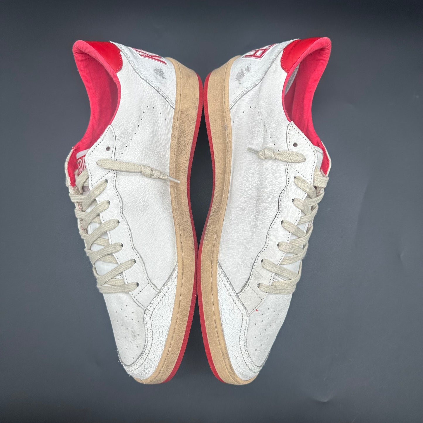 Golden Goose Ballstar - Blanc Rouge C1342