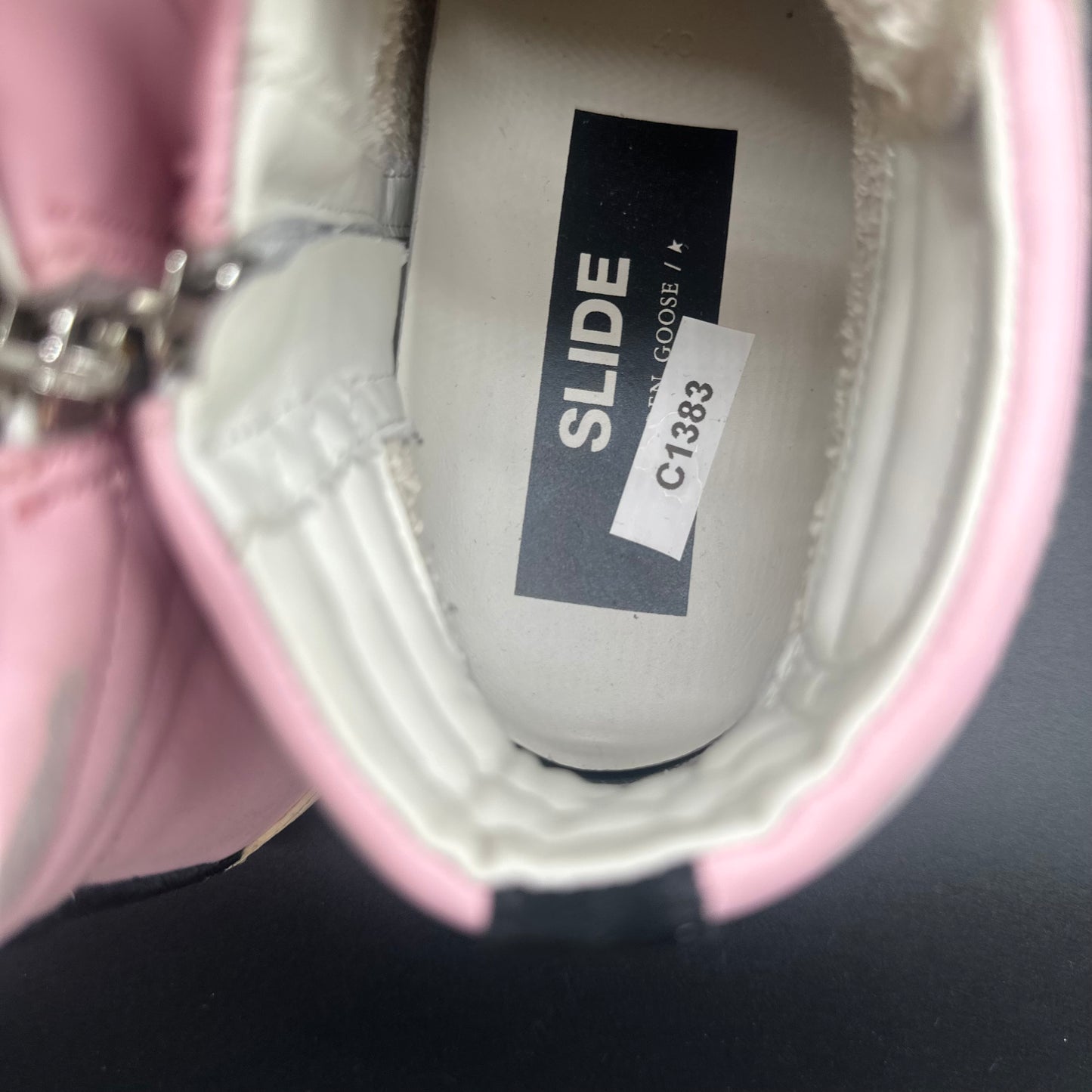 Golden Goose Slide - Rose Beige Paillettes C1383