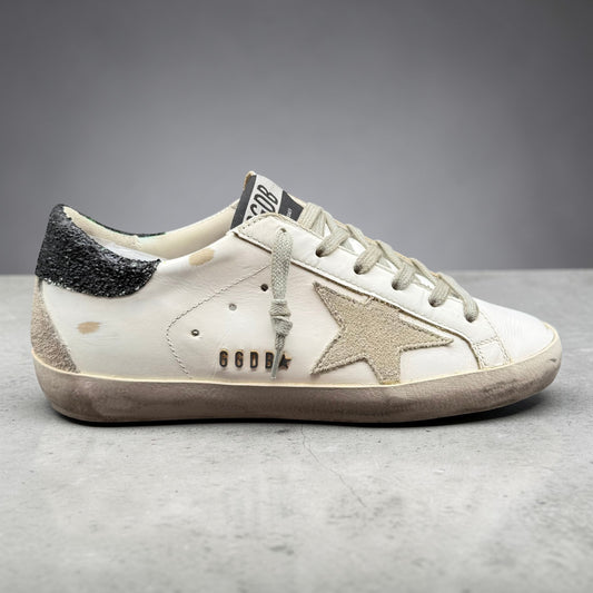 Golden Goose Superstar - Blanc Noir Paillettes C487