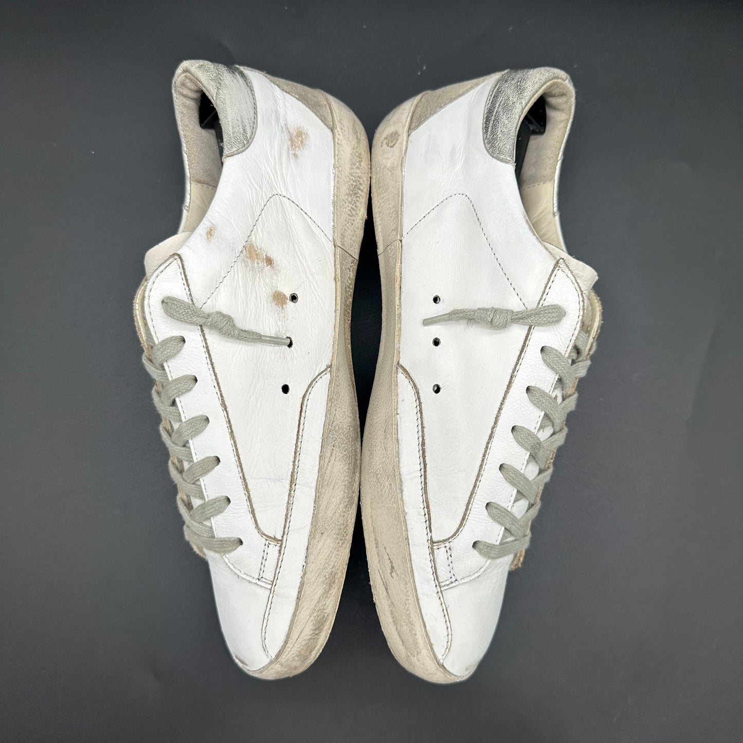 Golden Goose Superstar - Blanc Beige Argent C1271