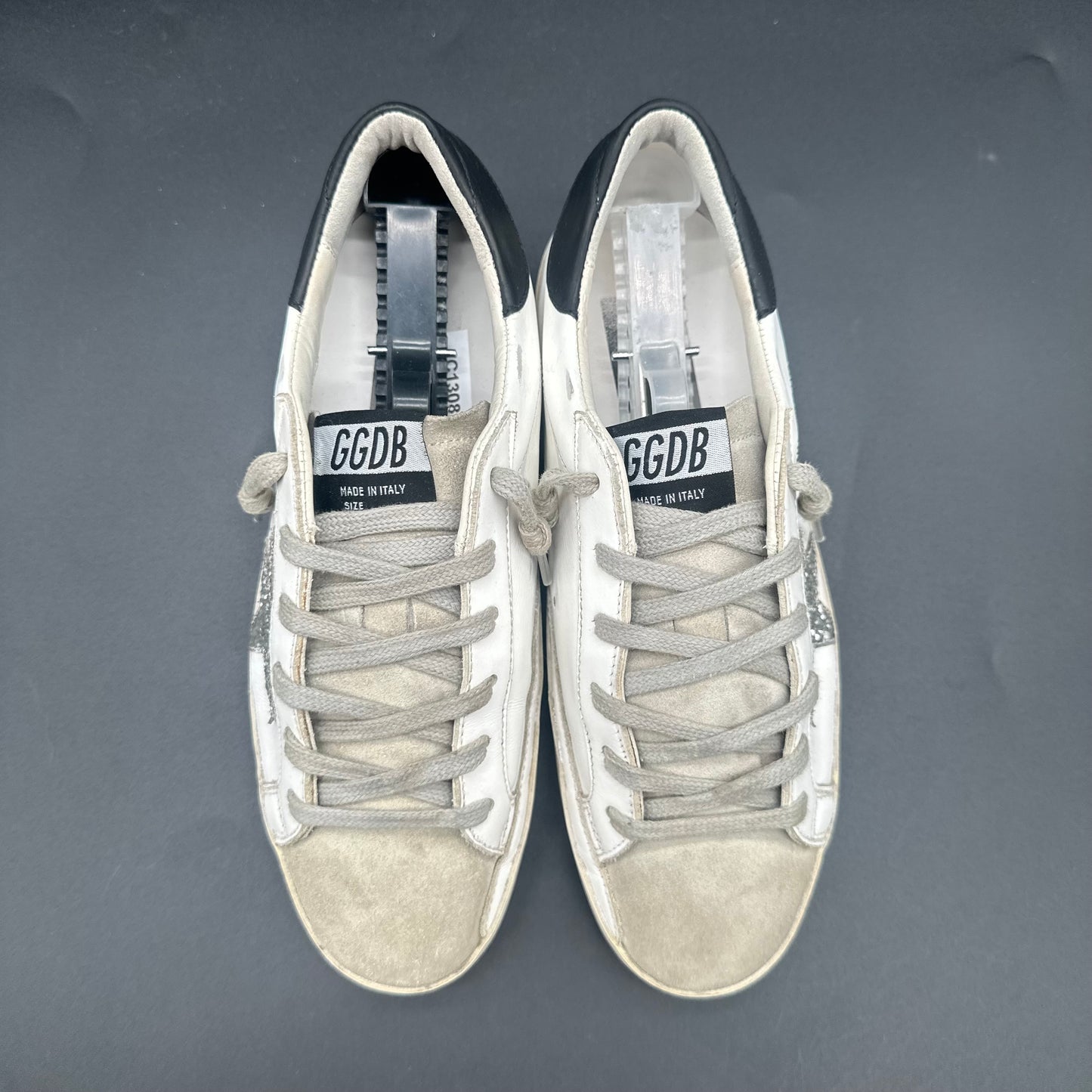 Golden Goose Superstar - Blanc Noir Paillettes C1308
