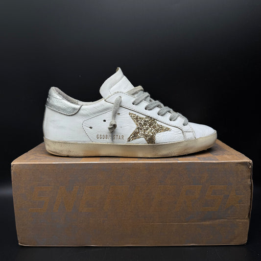 Golden Goose Superstar - Paillette Or Argent