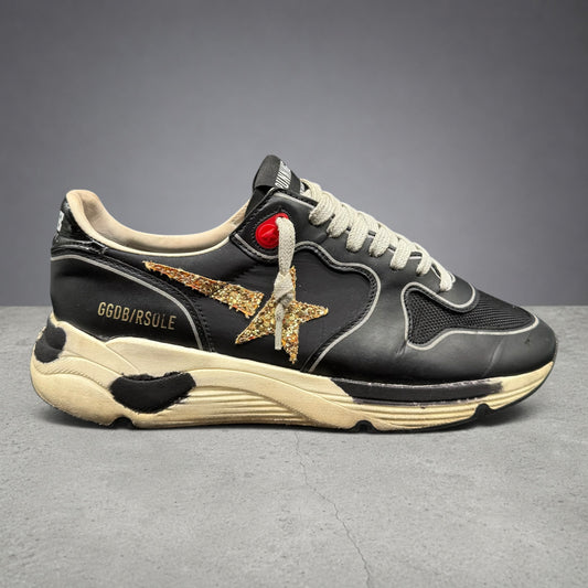 Golden Goose Running - Noir Paillette Or C1326
