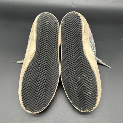Golden Goose Superstar - Rose Noir Argent Paillettes C1440