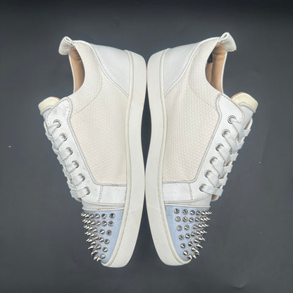 Louboutin Junior Spikes - Blanc Beige Gris C1417