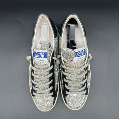Golden Goose Superstar - Noir Léopard Argent Paillettes K35