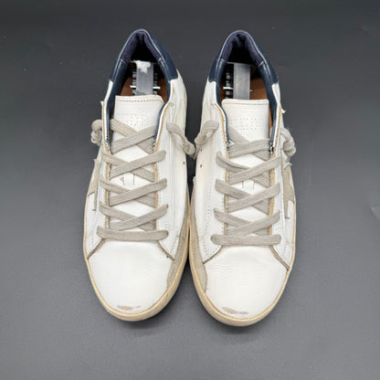 Golden Goose Superstar - Blanc Bleu Marine C1088