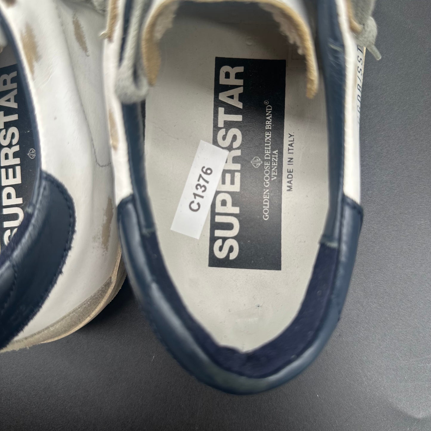 Golden Goose Superstar - Blanc Bleu Beige C1376