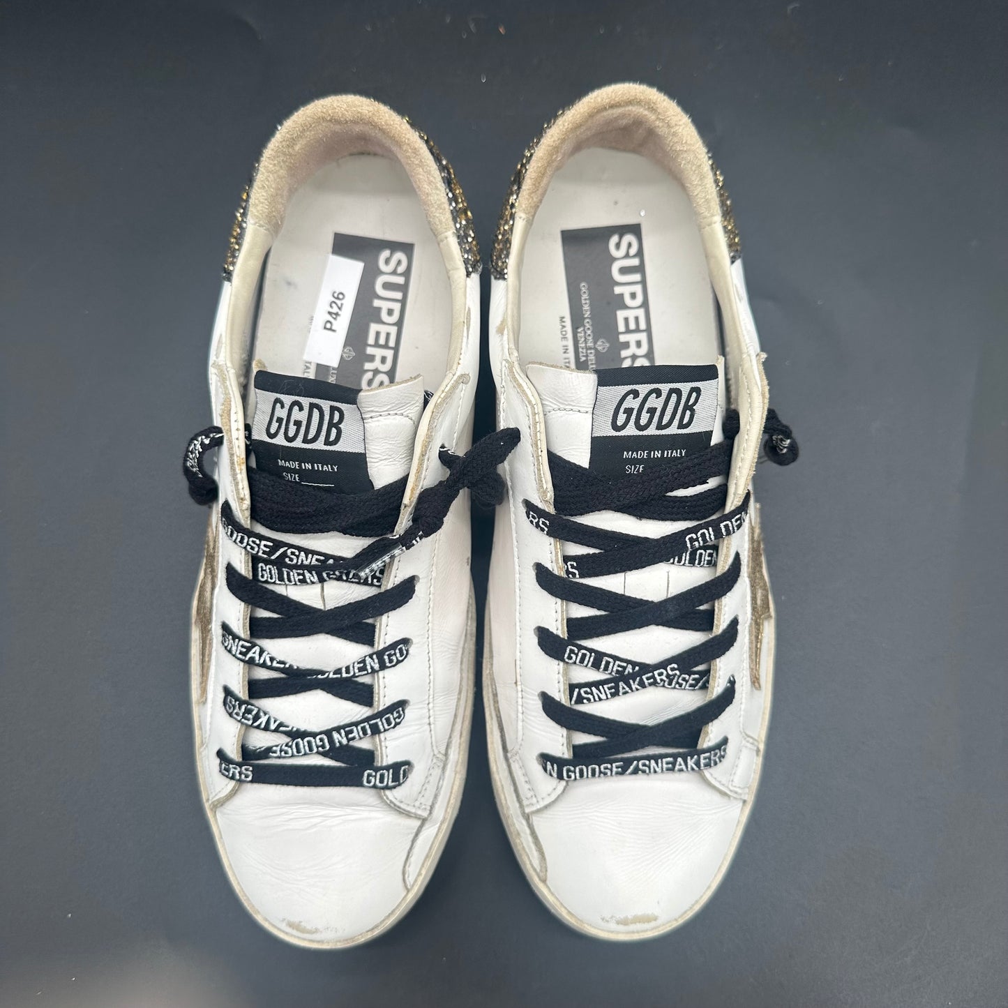 Golden Goose Superstar - Blanc Or Paillettes P426