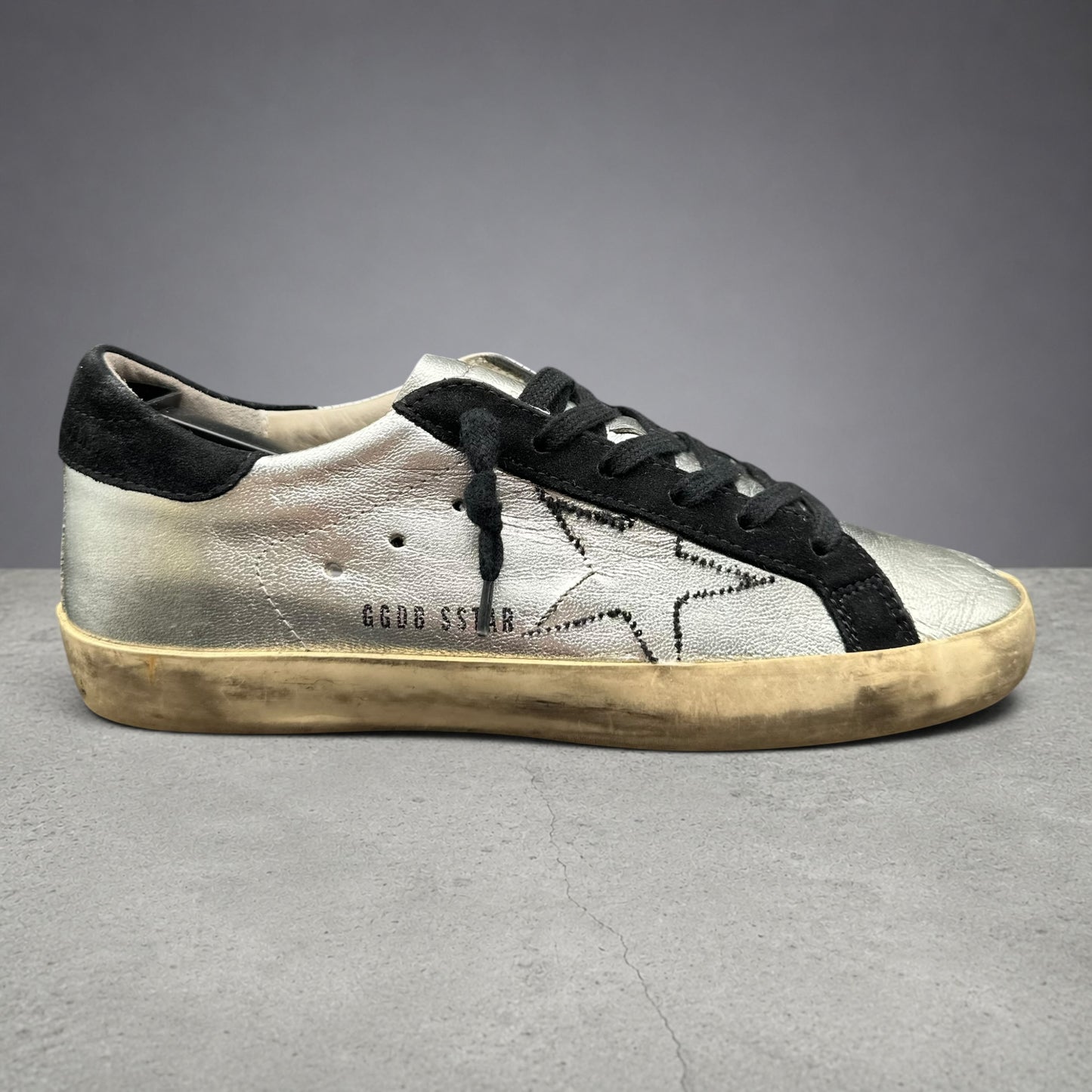 Golden Goose Superstar - Argent Noir C1448