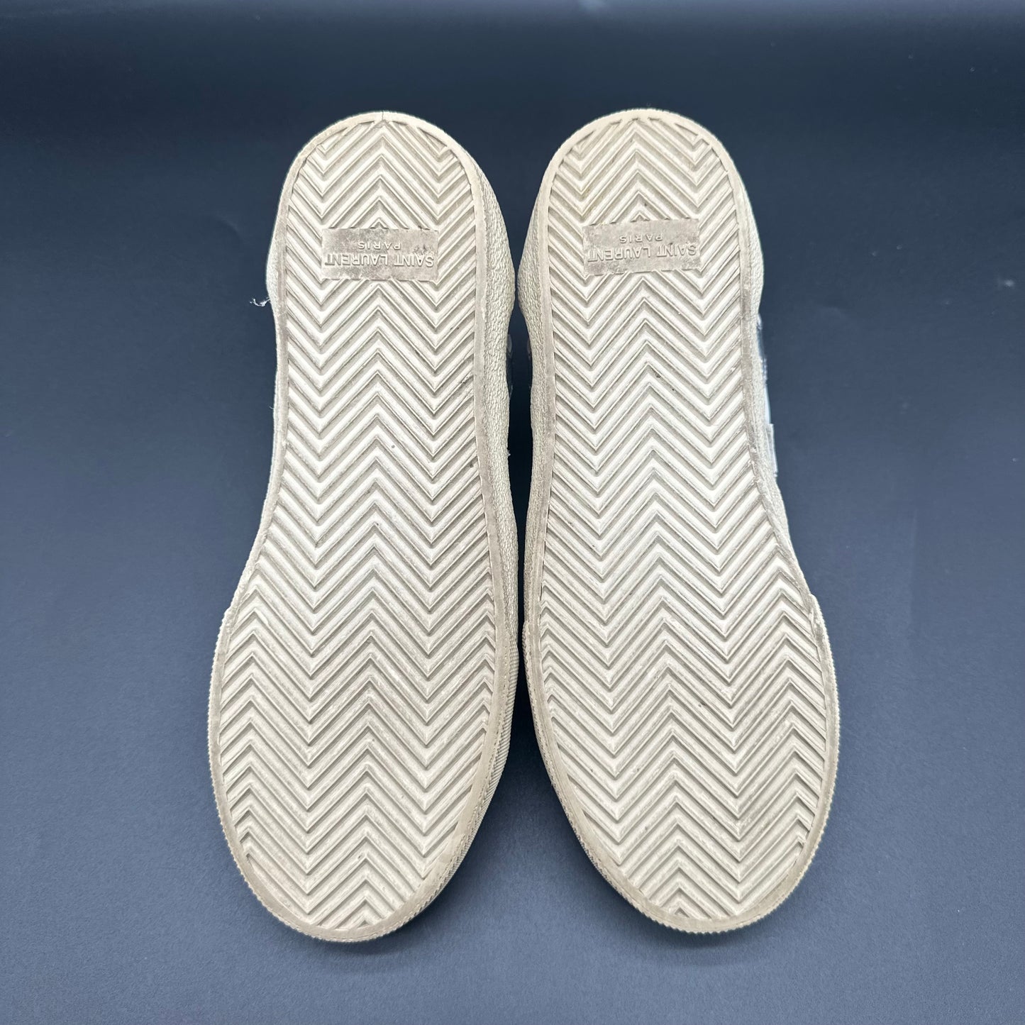 Saint Laurent Court - Blanc Noir Argent C1436