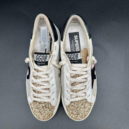 Golden Goose Superstar - Blanc Noir Paillettes C1224