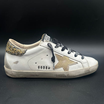 Golden Goose Superstar - Blanc Or Paillettes P426