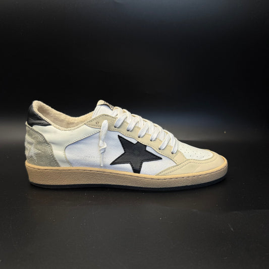 Golden Goose Ballstar - Blanc/Noir/Beige ◾️
