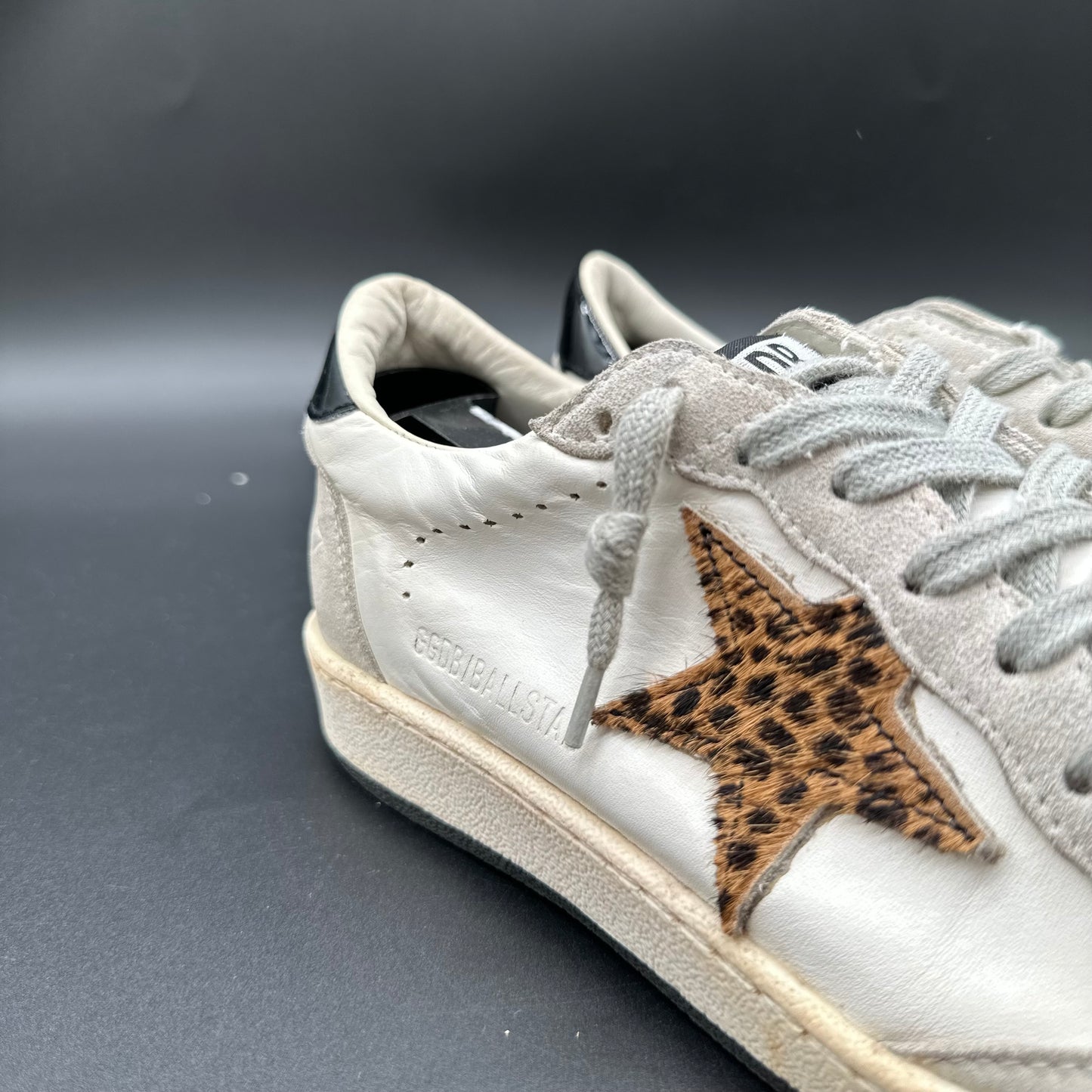 Golden Goose Ballstar - Blanc Noir Léopard C1341