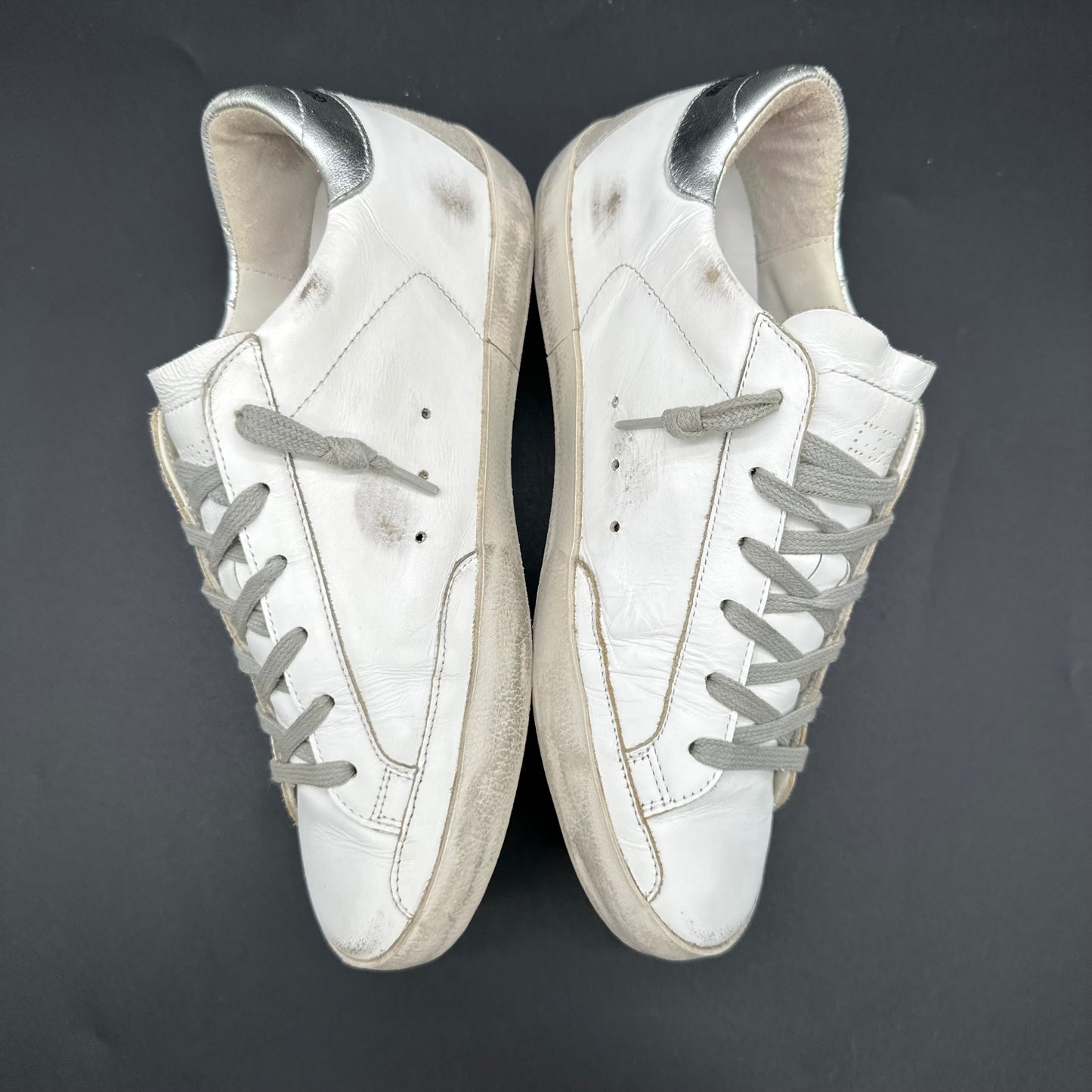Golden Goose Superstar - Blanc Beige Argent P437