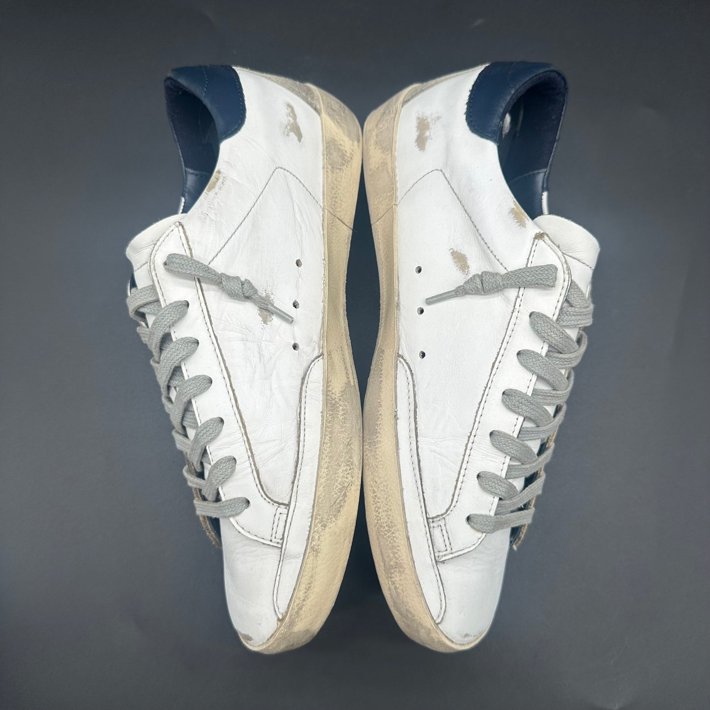 Golden Goose Superstar - Blanc Bleu Beige C1376
